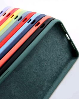 Solid Color Soft Silicone Case for iPhone