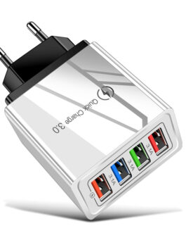 Quick Charge 4-USB Wall Charger