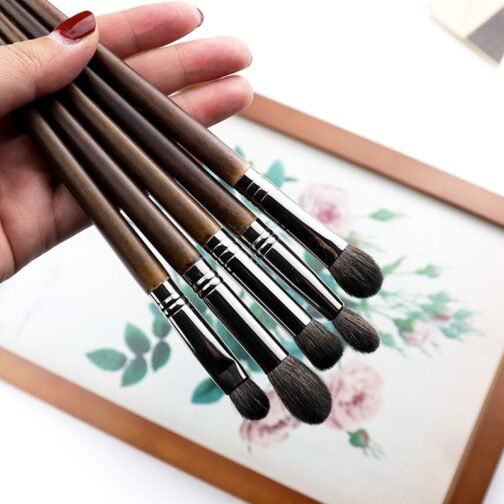 Ultra Soft Goat Hair Eye Makeup Brushes 6 Pcs Set - Image 6