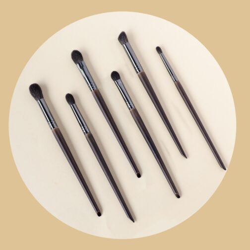 Ultra Soft Goat Hair Eye Makeup Brushes 6 Pcs Set - Image 3