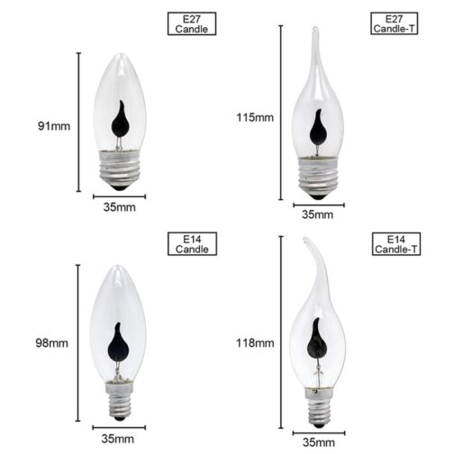 Flickering Flame Style LED Candle Bulb - Image 6