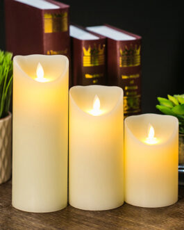 Flameless LED Candles 3 Pcs Set