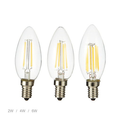 Glass LED Edison Candle Bulb - Image 3