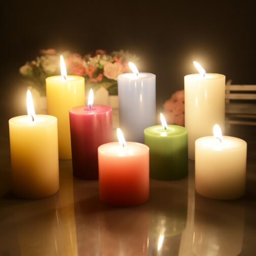 Colorul Cylinder Shaped Aromatherapy Paraffin Wax Candle - Image 5