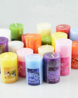 Colorul Cylinder Shaped Aromatherapy Paraffin Wax Candle