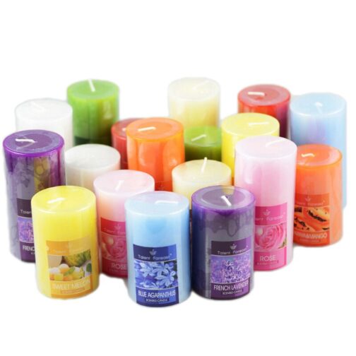 Colorul Cylinder Shaped Aromatherapy Paraffin Wax Candle - Image 4
