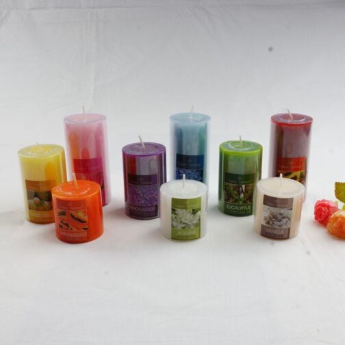 Colorul Cylinder Shaped Aromatherapy Paraffin Wax Candle - Image 6